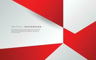 modern abstract red and white background design vector