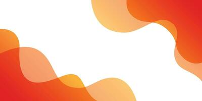 orange fluid banner copy space vector