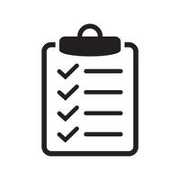 Clipboard icon. Checklist sign symbol for web site and app design. vector