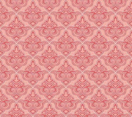 Abstract floral seamless textile pattern. Flourish tiled oriental ethnic background. Arabic ornament with asian flower motif. Good for fabric, textile, wallpaper or package background design.