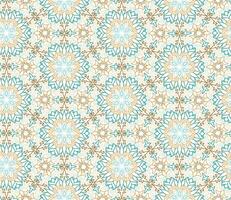 Abstract seamless pattern. Arabic line ornament with geometric shapes. vector