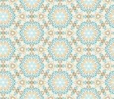 Abstract seamless pattern. Arabic line ornament with geometric shapes. vector