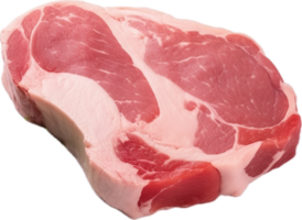 AI generated raw pork chop png