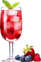 AI generated red homemade drink png