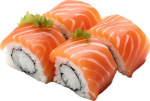 ai gegenereerd Zalm sushi PNG