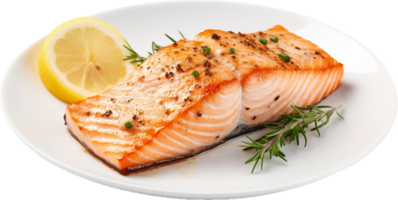 ai generiert gegrillt Lachs png