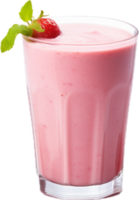 ai généré fraise smoothie dans une verre png