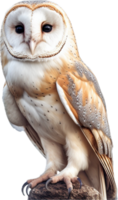 AI generated barn owl png