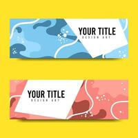 Colorful and abstract banner Design templates vector