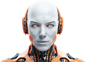 ai generado futurista robot avatar png