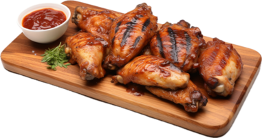 AI generated grilled chicken wings png