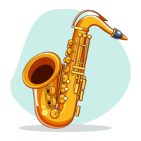 saxofón musical instrumento diseño png