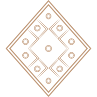 Stammes- geometrisch Muster Symbol. transparent Muster Illustration png