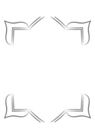 marco frontera para diseño decoración png