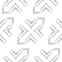 tribal meetkundig patroon icoon. transparant patroon illustratie png
