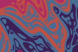 Abstract psychedelic groovy background. vector