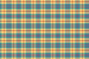 Tartan plaid pattern with texture and summer color. vector