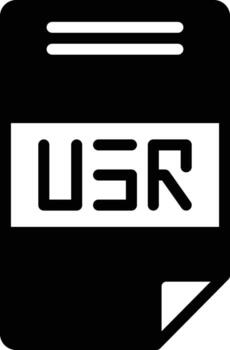 sólido icono para usuario vector