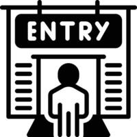 Solid icon for entries vector