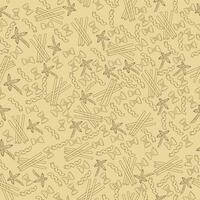 Pasta seamless hand drawn pattern vector