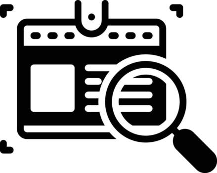 Solid icon for identified vector