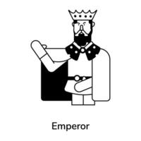 Trendy Emperor Concepts vector