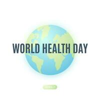 World Health Day banner. 7th April global health awareness day. vector