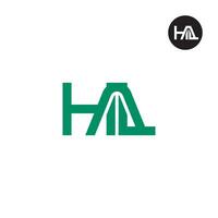 Letter HAL Monogram Logo Design vector