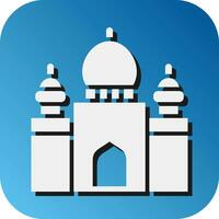 Mosque Of Cordoba Vector Glyph Gradient Background Icon For Personal And Commercial Use.
