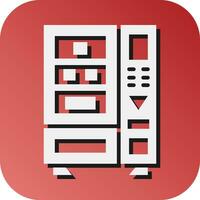 Vending Machine Vector Glyph Gradient Background Icon For Personal And Commercial Use.