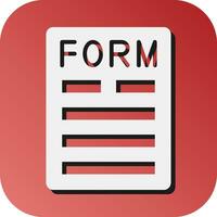 Form Vector Glyph Gradient Background Icon For Personal And Commercial Use.