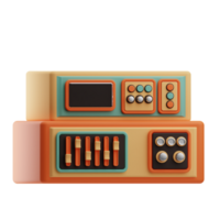 retro Verstärker 3d Illustration png