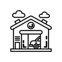 Garageicon in vector. Illustration vector