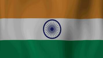 animación de la bandera de la india video