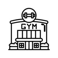 gimnasio en vector. ilustración vector