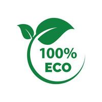 Leaf and ecology vector icon. Eco friendly icon. Ecologic food stamps.