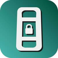 Keyless Vector Glyph Gradient Background Icon For Personal And Commercial Use.