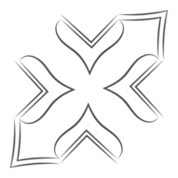 tribal geométrico padronizar ícone. transparente padronizar ilustração png