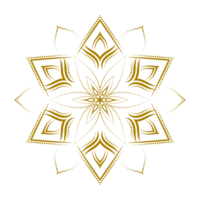 svart mandala mönster ikon silhuett png