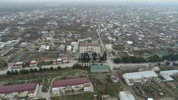 ai generado aéreo ver de el ciudad de nizhny novgorod foto