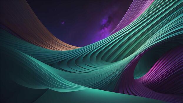 AI generated abstract fractal background for creative art,design and entertainment. generative ai photo