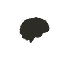 Brain, human brain icon. Vector illustration.