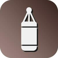 Punching Bag Vector Glyph Gradient Background Icon For Personal And Commercial Use.