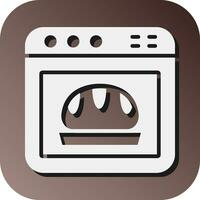 Oven Vector Glyph Gradient Background Icon For Personal And Commercial Use.