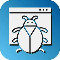 Bug Vector Glyph Gradient Background Icon For Personal And Commercial Use.