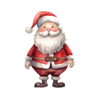 ai généré Père Noël claus permanent avec une rouge chapeau. ai généré image png