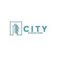 City Logo design, City Modern Skyline Vector logo Template