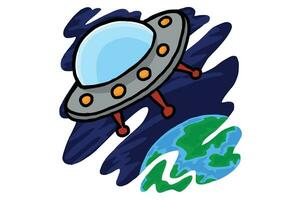 UFO - Alien Spaceship Vector