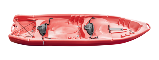 Haut vue rouge kayak png