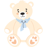 white teddy bear toy png